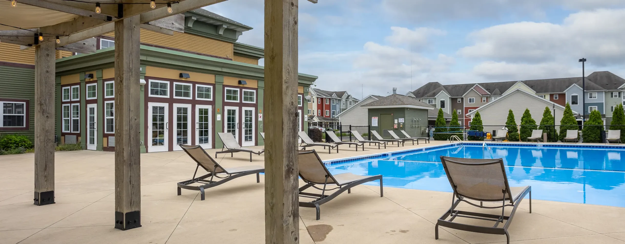 resort style pool