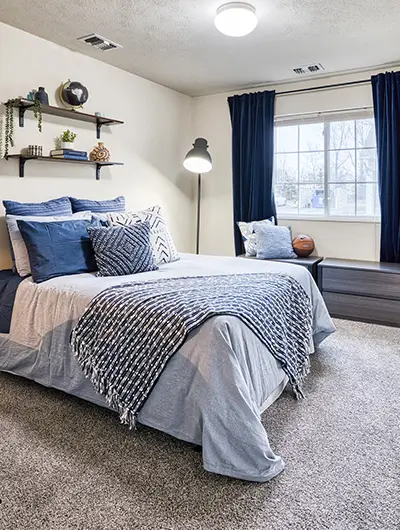 furnished bedroom
