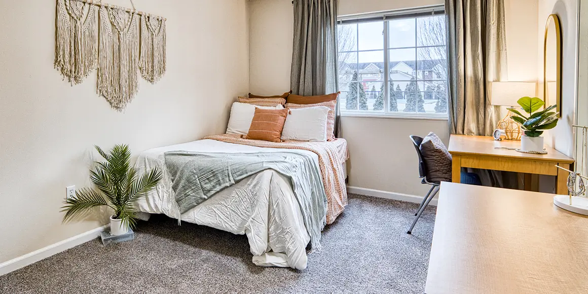 furnished bedroom